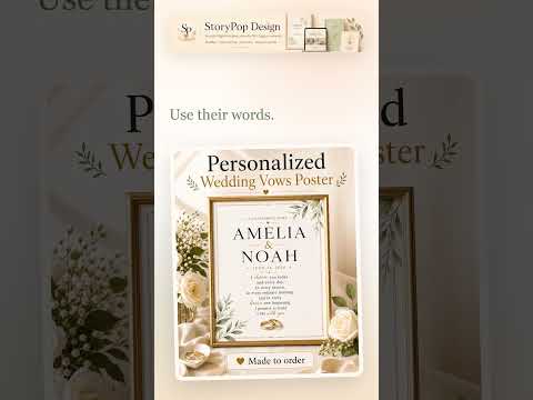 Wedding vows gift YouTube Short thumbnail