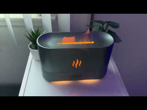 PLUWEL Flame Diffusers, Upgraded 300ML Aroma Diffuser Humidifier Review, Auto shut off, when water