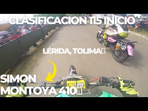 Clasificacion 115 Inicio, 1ra Valida Departamental De Motovelocidad, Simon Montoya #410