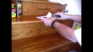 Removing Carpet Tape from Hardwood Floors or Stairs