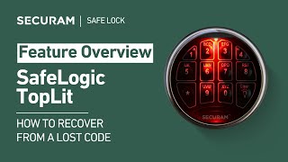 SafeLogic TopLit - How to Recover from a Lost Code