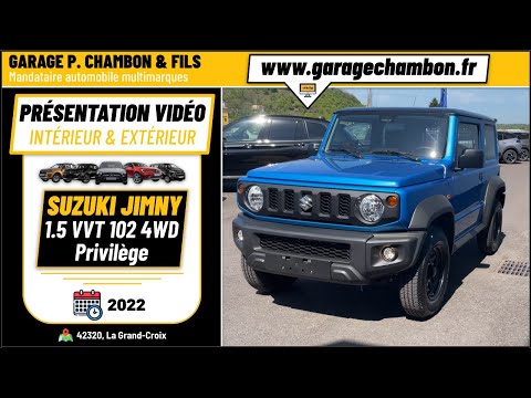 SUZUKI JIMNY 1.5 VVT AllGrip Pro 4WD Privilège - Brisk Blue toit noir | présentation