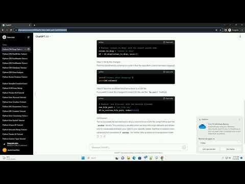 Python Csv Drop Column