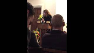 Jill Speaking at Uncle Red's funeral