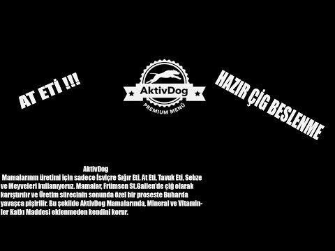 HAZIR ÇİG BESLENME ! AT ETİ ! BARF -AKTİVDOG