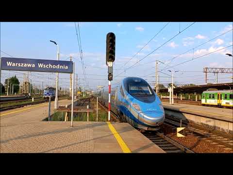 PKP EIP Pendolino Trains in Warsaw 2022