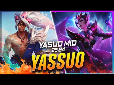 YASSUO - Yasuo vs Ahri MID Patch 25.24 - Yasuo Gameplay