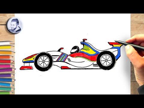 Comment dessiner une voiture de course facilement