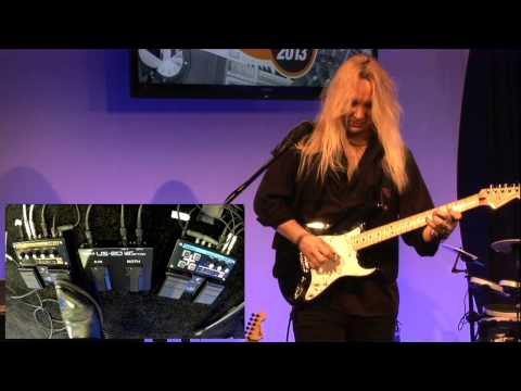 Kraft Music - Roland GR-D & GR-S V-Guitar Pedal Demos at NAMM 2013