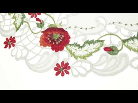 Салфетка кружевная 35*70 мак