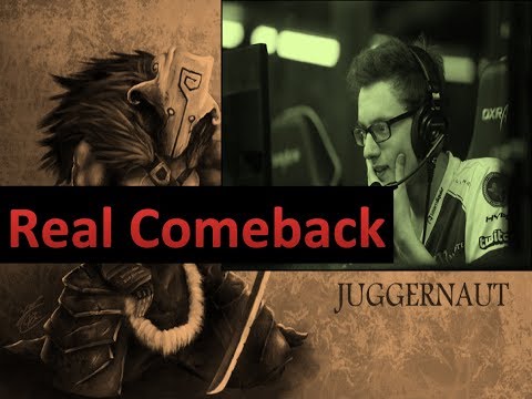 Miracle Dota 2. Juggernaut Impossible Comeback - Highlights