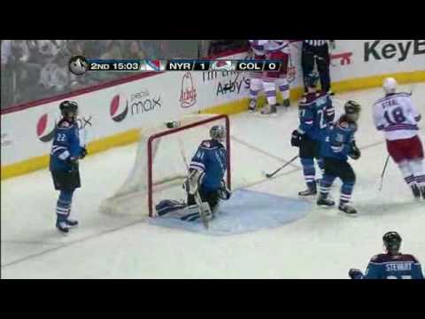 20100131 New York Rangers - Colorado Avalanche 3-1 fight!!!
