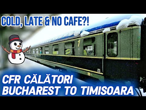 Snow, Delays & Little Comfort! Surviving Romania's IR Train to TIMIȘOARA in 1st Class. (4K)