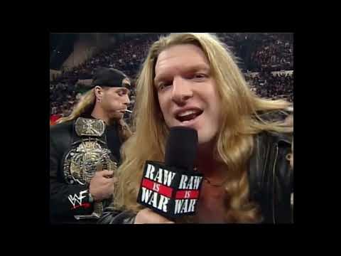 33 DX Triple H & Owen Hart exchange words - RAW 05 January 1998