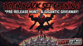 OPENING POKEMON'S NEWEST SET EARLY! PITCH BLACK PACK OPENING! (GIVEAWAY)