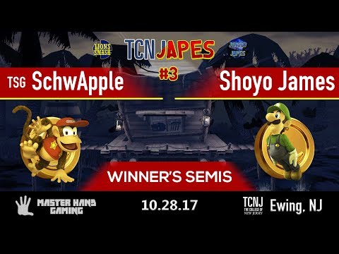 TCNJapes 3 - SchwApple (Diddy Kong) vs. Shoyo James (Luigi) - Winner's Semifinals