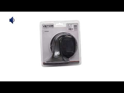 OUÇA O SOM DA BUZINA VT211 - BUZINA TIPO CARACOL 1 TERMINAL 12V INDIVIDUAL VETOR