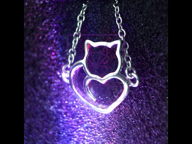 Vídeo relacionado con Vadmans Negro Collar De Plata De Ley Colgante Gato Piedra De La Luna Joyería para Mujeres Cat Lovers Regalos