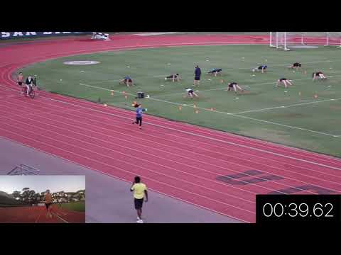 800m Time Trial Sebastian Barclay 1:51- 10/30/2020