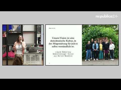 re:publica 2024: Carolin Klingsporn - shape your city