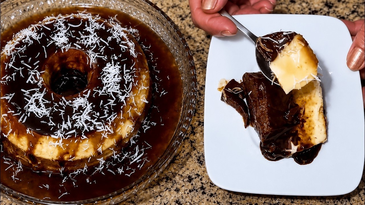 Pudim Prestígio Caseiro sem ir ao Forno 🍮 Receita Caseira 🤎 MARILENE SARAH FIALHO