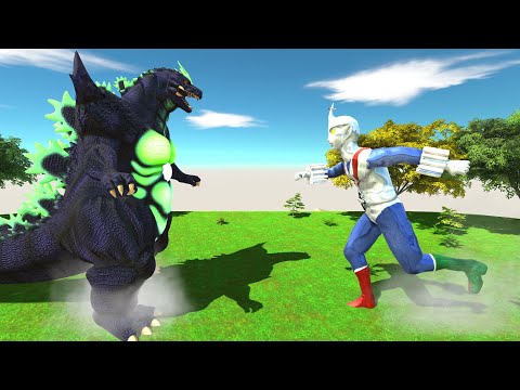 Super Godzilla vs Zone Fighter Who Will Win? - Animal Revolt Battle Simulator