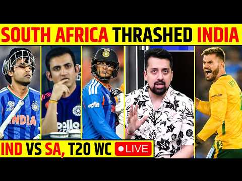 🔴INDIA VS SOUTH AFRICA T20 WC LIVE: SOUTH AFRICA THRASHED INDIA! #t20worldcup2026 #indvssa