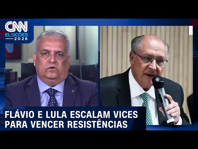 Flávio e Lula escalam vices para vencer resistências e conseguir mais votos | CNN PRIME TIME