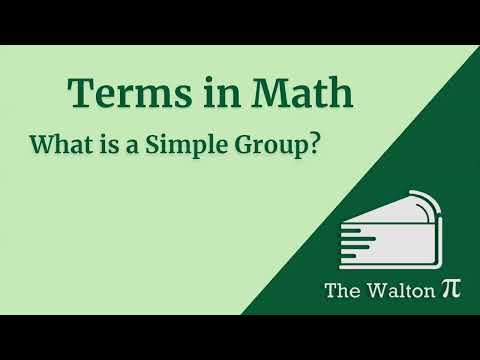 What is a simple group?