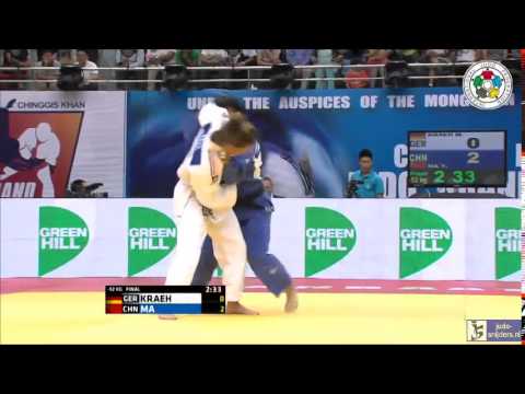 Judo 2014 Grand Prix Ulaanbaatar: Kraeh (GER) - YMa (CHN) [-52kg] final