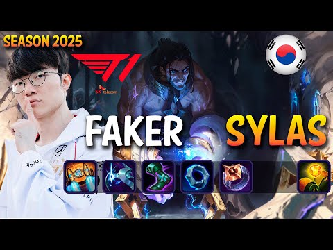 T1 Faker SYLAS vs KATARINA Mid - Patch 25.S1.1 KR Ranked | lolrec
