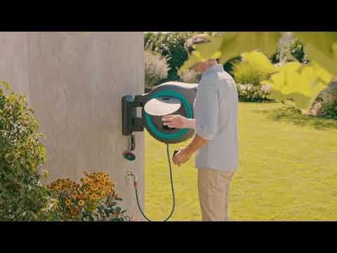 Slangbox Gardena Batteridriven PowerRoll XXL 40 m Med Batteri & Laddare