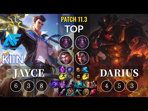 AF Kiin Jayce vs Darius Top - KR Patch 11.3