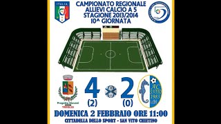 preview picture of video 'Allievi Calcio a 5: A.S. Progetto Giovani 2006 - A.C. San Vito '83 4-2 del 02/02/2014'