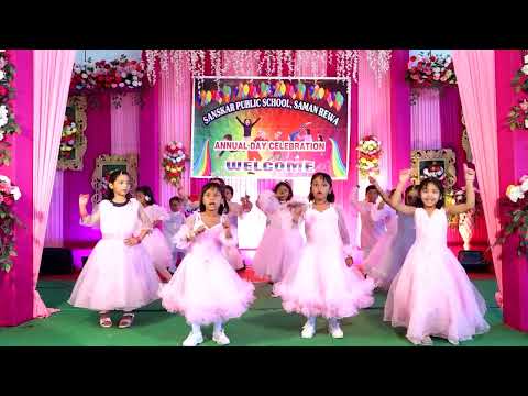 #chanda chamke dance#performed by#sanskar public school#girls of class-UKG#
