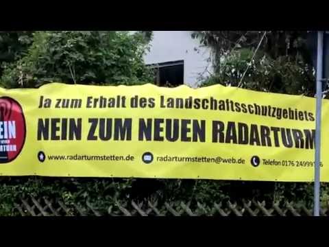 Nein zum neuen Radarturm Stetten