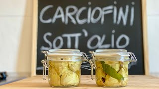 ARTICHOKES 😋 How to Cook and Preserve ARTICHOKE in oil 🤪 Pickled Artichoke hearts