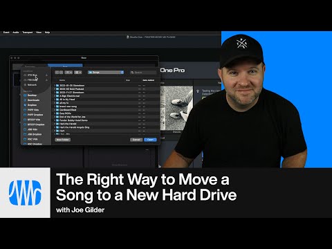 How to Move Song Sessions to a New Hard Drive | PreSonus