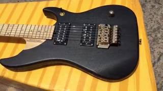 Video thumbnail for Washburn Nuno Bettencourt Matte Black by war pigs