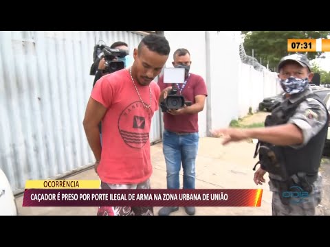 Caçador eÌ preso por porte ilegal de arma na zona urbana de UniaÌƒo 25 08 2021