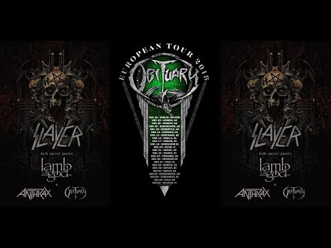OBITUARY 2018 European tour with SLAYER - Part 1