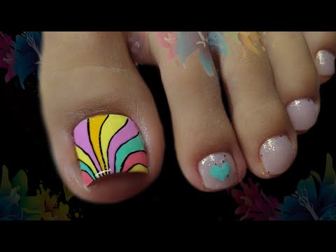 Bonito diseño de uñas COLORIDAS #nailart #naildesing