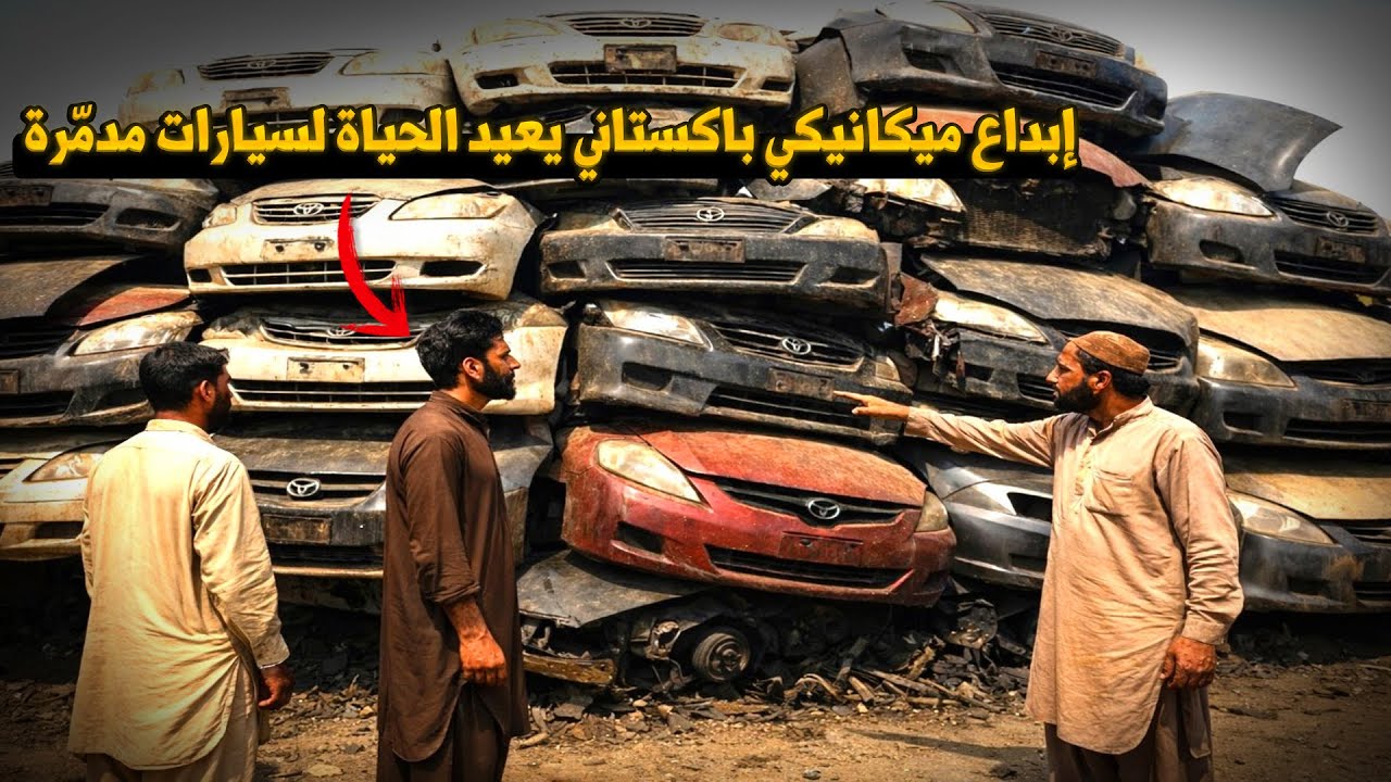 احتراف مذهل لميكانيكي باكستاني في إصلاح سيارات بحالة كارثية