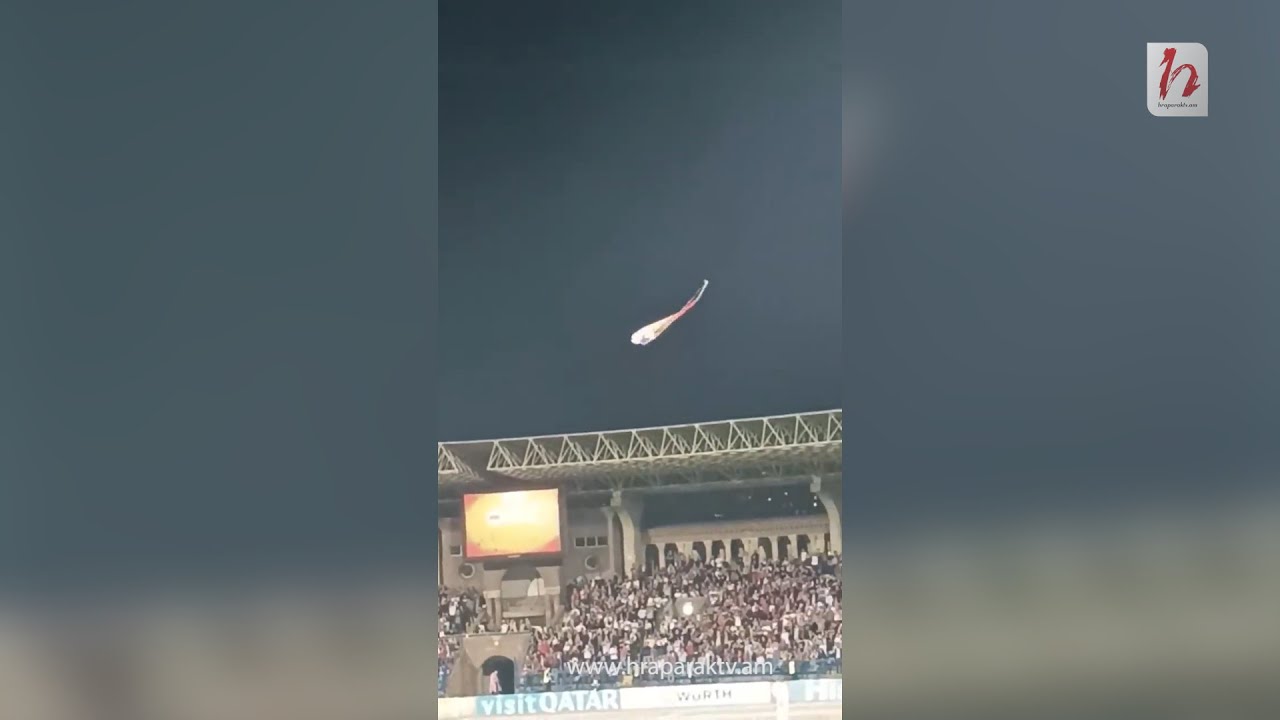 Արցախի դրոշը ծածանվեց Հայաստան-Խորվաթիա խաղի ժամանակ