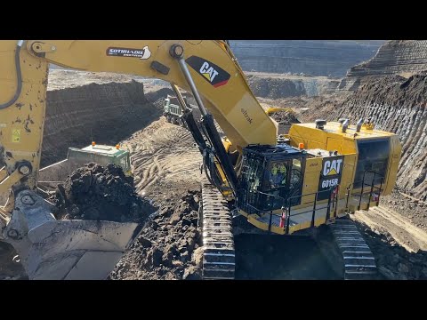 Amazing Caterpillar 6015B Excavator Loading Trucks With 2 Passes - Sotiriadis Mining Works