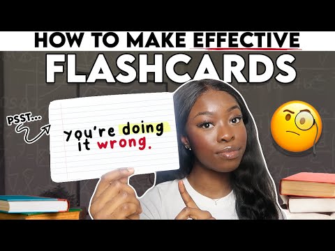 YOU'RE DOING IT WRONG | HOW TO MAKE EFFECTIVE FLASHCARDS 🧐📚