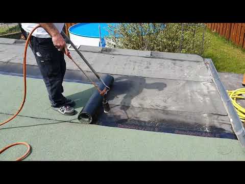 Schweißbahn verlegen - Bauder Plant E - Krallentechnik - Dachdecker Grimma - Bad Lausick - Rochlitz