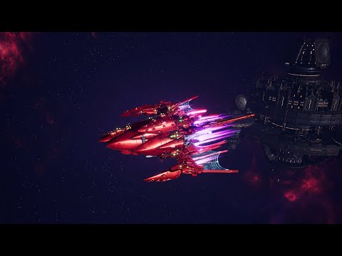 Skalgrim Mod 2021: New Titans - Aeldari Corsairs vs Space Marines - Battlefleet Gothic Armada 2