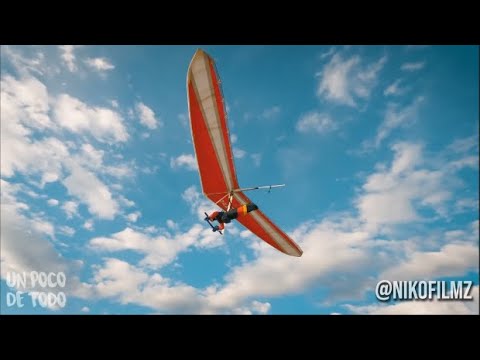 Acrobacias increíbles en ala delta ✈