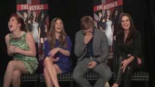 Cast of The Royals meet Sugapuff video